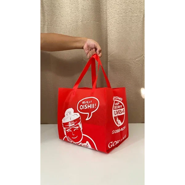 Tas Spunbond Custom Cetak Sablon dan Printing Promosi