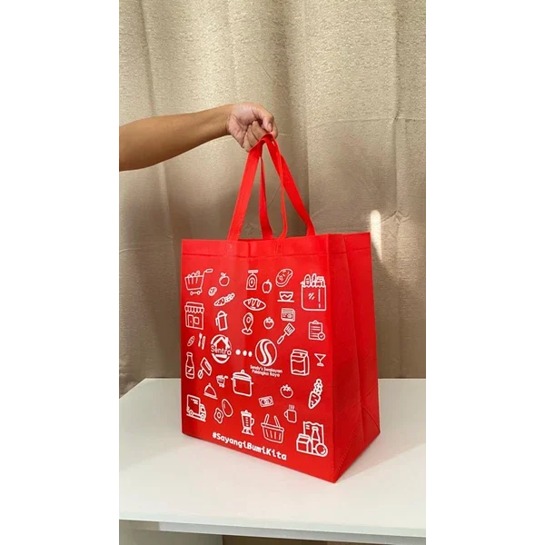 Tas Spunbond Custom Sablon Logo Perusahaan atau Brand