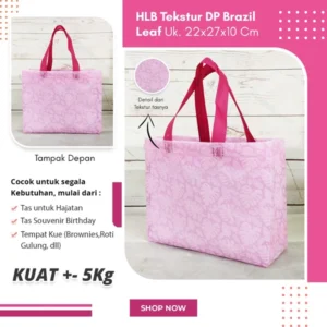 Tas Tangan Tas Souvenir Tekstur Dp Brazil Leaf T22 X P27 X L10