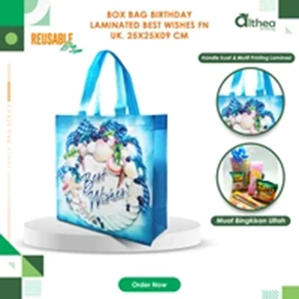 Tas Tangan Ultah Best Wishes Fn T25 X P25 X L9